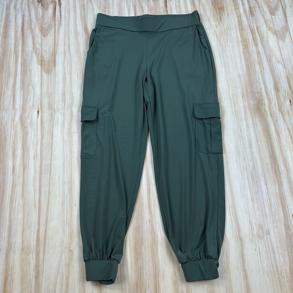 Lisa Rinna Collection Green Cargo Jogger Pant Size XSP Petite Comfy Cute